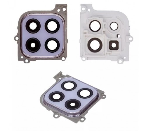 Скло камери для Samsung A226 Galaxy A22 5G, фіолетове, з рамкою