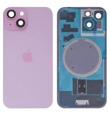 Задняя панель корпуса для iPhone 15, розовая + стекло камеры, Original (PRC)