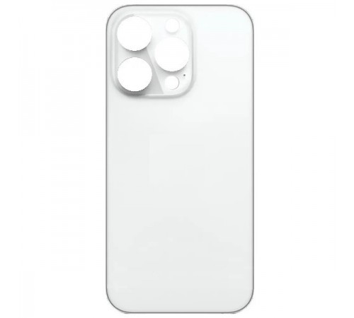 Задняя панель корпуса для iPhone 14 Pro, белая, не нужно снимать стекло камеры, Original (PRC), big hole