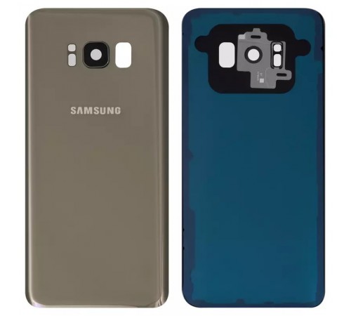 Задняя панель корпуса для Samsung G950F Galaxy S8, G950FD Galaxy S8, золотая (Maple Gold) + стекло камеры, полная, Original (PRC)