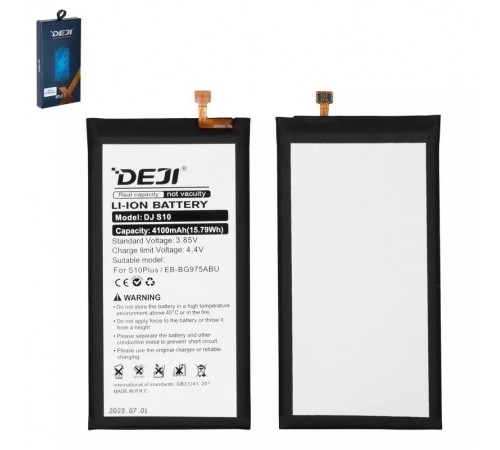 Акумулятор Deji EB-BG975ABE для Samsung G975 Galaxy S10 Plus, Li-ion, 3,85 В, 4100 мАг