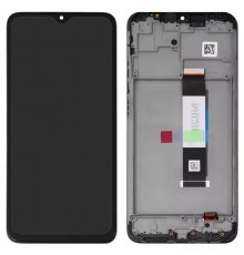 Дисплей для Xiaomi Poco M3, Redmi 9T, чорний, з рамкою, High Copy