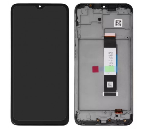 Дисплей для Xiaomi Poco M3, Redmi 9T, черный, с рамкой, High Copy