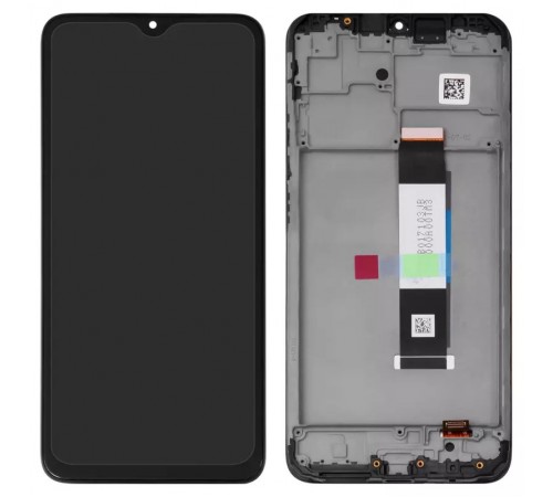 Дисплей для Xiaomi Poco M3, Redmi 9T, чорний, з рамкою, High Copy