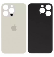 Задняя панель корпуса для iPhone 14 Pro Max, золотистая, не нужно снимать стекло камеры, big hole
