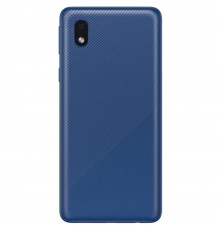 Задняя панель корпуса для Samsung A013 Galaxy A01 Core, синяя, Copy + стекло камеры