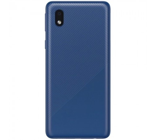 Задняя панель корпуса для Samsung A013 Galaxy A01 Core, синяя, Copy + стекло камеры