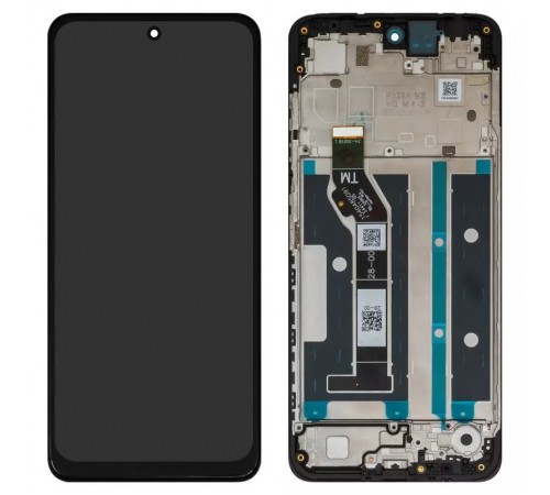 Дисплей для Motorola Moto E15, Moto G05, Moto G15, чорний, з рамкою, High Copy 1540485091