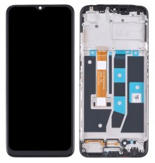 Дисплей для Oppo A16, A16s, A54s, чорний, з рамкою, Original (PRC), CPH2269, p/n: FPC-HTF065H113-A0