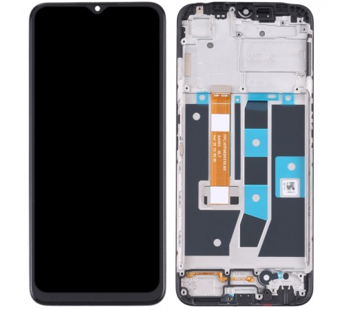 Дисплей для Oppo A16, A16s, A54s, чорний, з рамкою, Original (PRC), CPH2269, p/n: FPC-HTF065H113-A0