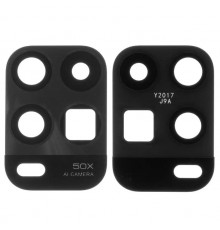 Скло камери для Xiaomi Mi 10 Youth 5G, чорне