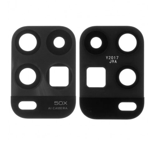Скло камери для Xiaomi Mi 10 Youth 5G, чорне