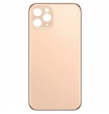 Задня панель корпусу для iPhone 11 Pro Max, золотиста, не потрібно знімати скло камери, Original (PRC), big hole, matte gold