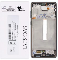 Дисплей для Samsung A736 Galaxy A73 5G, серый, с рамкой, Original, сервисная упаковка, GH82-28884A