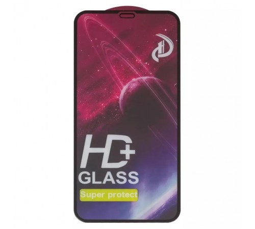 Захисне скло ASP для Apple iPhone 11, iPhone XR, сумісне з чохлом, Full Glue, чорне 