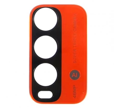Стекло камеры для Xiaomi Redmi 9T, оранжевое, без рамки, большое