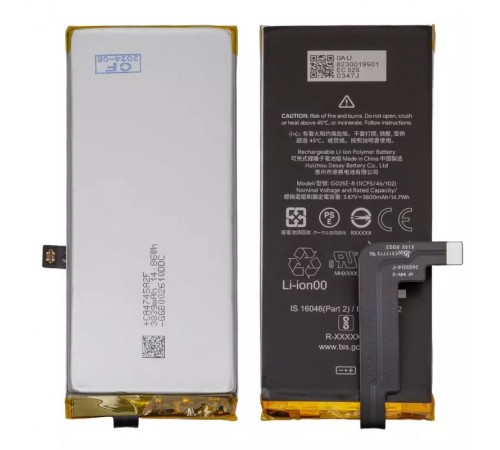 Аккумулятор G025E-B для Google Pixel 4a 5G, Li-Polymer, 3,87 B, 3800 мАч, Original (PRC) Аккумулятор G025E-B для Google Pixel 4a 5G, Li-Polymer, 3,87 B, 3800 мАч, Original (PRC)