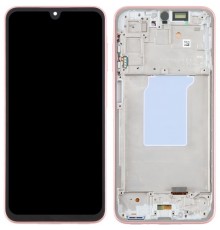 Дисплей для Samsung A266 Galaxy A26, розовый (Peach Pink), с рамкой, Original