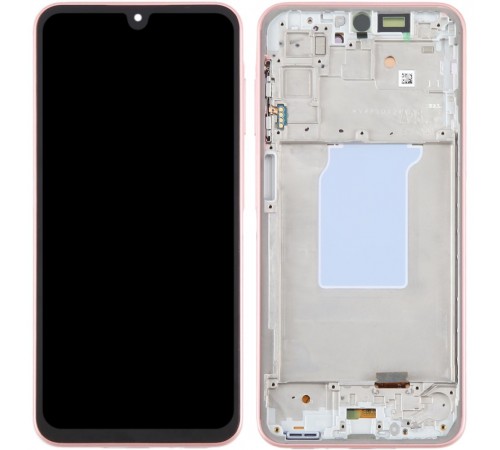 Дисплей для Samsung A266 Galaxy A26, розовый (Peach Pink), с рамкой, Original
