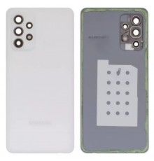 Задня панель корпусу для Samsung A526 Galaxy A52 5G, біла + скло камери
