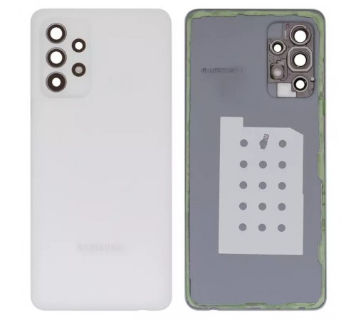Задня панель корпусу для Samsung A526 Galaxy A52 5G, біла + скло камери