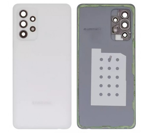Задняя панель корпуса для Samsung A526 Galaxy A52 5G, белая + стекло камеры Задняя панель корпуса для Samsung A526 Galaxy A52 5G, белая + стекло камеры