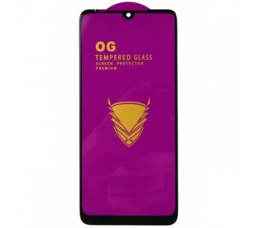 Защитное стекло для Motorola Moto E6 Plus XT2025, совместимо с чехлом, Full Glue, (без упаковки), черный