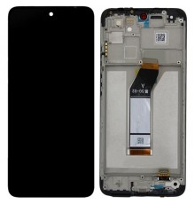 Дисплей для Xiaomi Redmi 10 Prime, чорний, з рамкою, High Copy