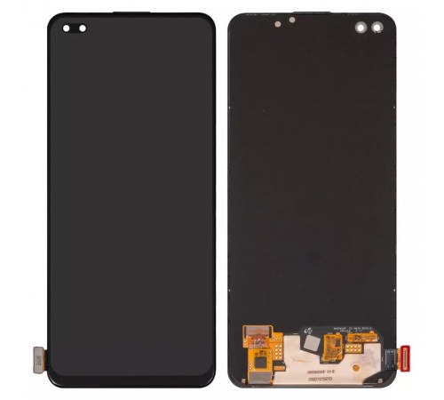 Дисплей для Oppo A93 4G, Reno 4 5G, Reno 4 Lite, чорний, без рамки, Оригінал (переклеєне скло), CPH2121, CPH2123, PDPM00, PDPT00, CPH2091, CPH2125