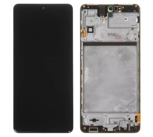 Дисплей для Samsung M515 Galaxy M51, черный, с рамкой, Original, сервисная упаковка, #GH82-23568A/GH82-24166A/GH82-24167A/GH82-24168A