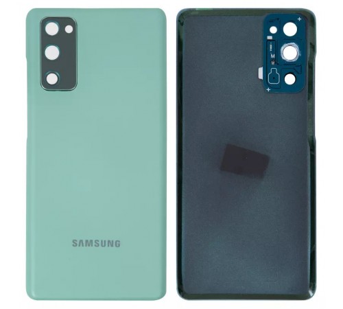 Задняя панель корпуса для Samsung G780 Galaxy S20 FE, G781 Galaxy S20 FE 5G, мятная (Cloud Mint) + стекло камеры