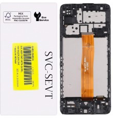 Дисплей для Samsung M127 Galaxy M12, черный, с рамкой, Original, сервисная упаковка, SM-M127F_REV0.1, GH82-24491A