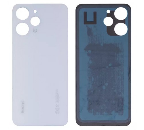 Задняя панель корпуса для Xiaomi Redmi 12, белая (Polar Silver) Задняя панель корпуса для Xiaomi Redmi 12, белая (Polar Silver)