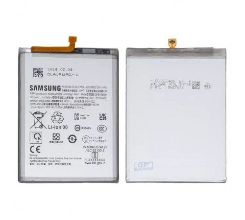 Аккумулятор EB-BA156ABY для Samsung A155 Galaxy A15, A156 Galaxy A15 5G, Li-ion, 3,85 B, 5000 мАч, Original (PRC) Аккумулятор EB-BA156ABY для Samsung A155 Galaxy A15, A156 Galaxy A15 5G, Li-ion, 3,85 B, 5000 мАч, Original (PRC)
