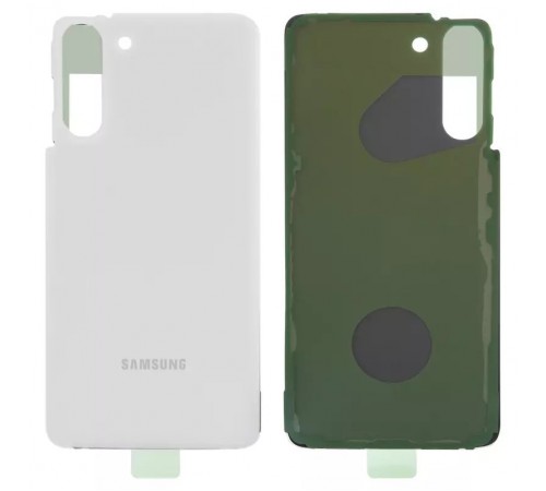 Задняя панель корпуса для Samsung G991 Galaxy S21 5G, белая (Phantom White)