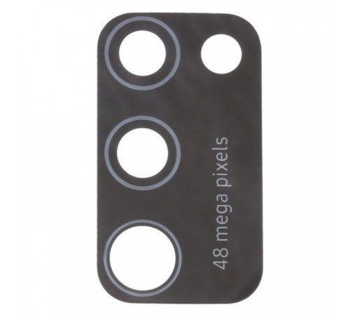 Стекло камеры для Samsung A415 Galaxy A41, черное, без рамки