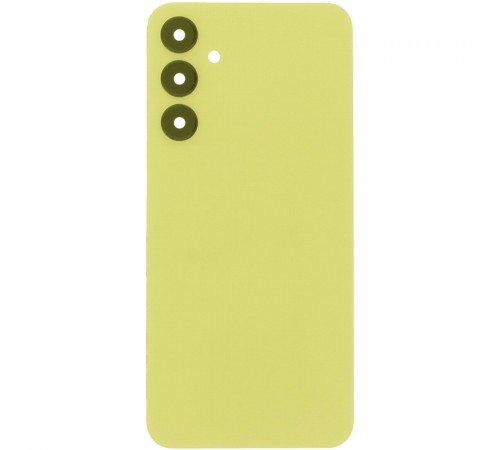Задняя панель корпуса для Samsung A256 Galaxy A25, желтая (Personality Yellow) + стекло камеры