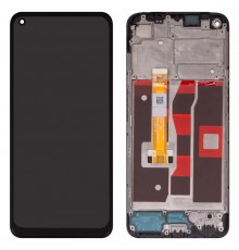 Дисплей для Oppo A54 4G, черный, с рамкой, High Copy, CPH2239, BV065WBM-L03-MB00