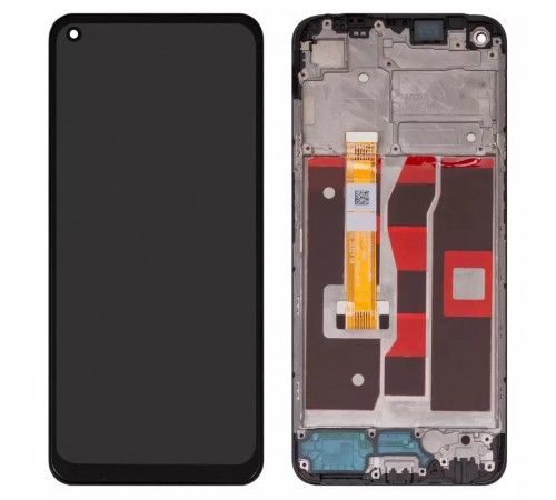 Дисплей для Oppo A54 4G, чорний, з рамкою, High Copy, CPH2239, BV065WBM-L03-MB00