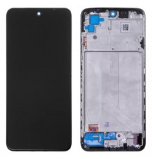 Дисплей для Xiaomi Poco M5s, Redmi Note 10, Redmi Note 10S, чорний, з рамкою, High Copy (OLED)