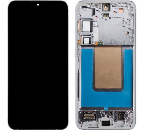 Дисплей для Samsung S926 Galaxy S24 Plus, серый (Marble Grey), с рамкой, High Copy (OLED)