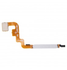 Шлейф для Xiaomi Poco M4 Pro 4G, Redmi Note 11, Redmi Note 11S, сканера отпечатка пальца (Touch ID), серебристый, Original (PRC)