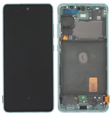 Дисплей для Samsung G780 Galaxy S20 FE, зеленый, с рамкой, High Copy (OLED)