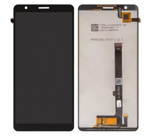Дисплей для ZTE Blade A31 Plus, чорний, без рамки, Copy, SHI600-B02