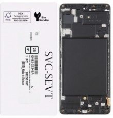 Дисплей для Samsung A715 Galaxy A71, черный, с рамкой, Original
