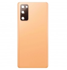 Задня панель корпусу для Samsung G780 Galaxy S20 FE, G781 Galaxy S20 FE 5G, оранжева (Cloud Orange), Copy + скло камери