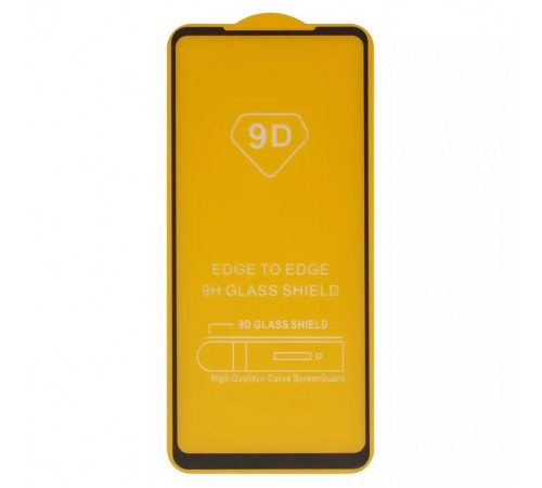 Защитное стекло для Samsung A217 Galaxy A21s, совместимо с чехлом, Full Glue, (без упаковки), черный