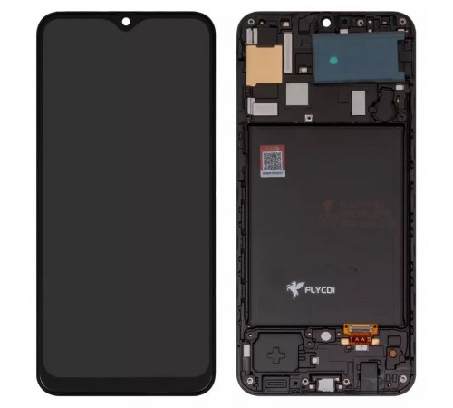 Дисплей для Samsung A305 Galaxy A30, A305F/DS Galaxy A30, черный, с рамкой, FLYCDI, с широким ободком, (OLED)