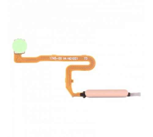 Шлейф для Xiaomi Redmi Note 10 Pro, Redmi Note 10 Pro Max, сканера отпечатка пальца (Touch ID), бронзовый (Gradient Bronze), Original (PRC)