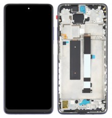 Дисплей для Xiaomi Redmi Note 9 Pro 5G, синий (Atlantic Blue), с рамкой, Original (PRC), M2007J17C
